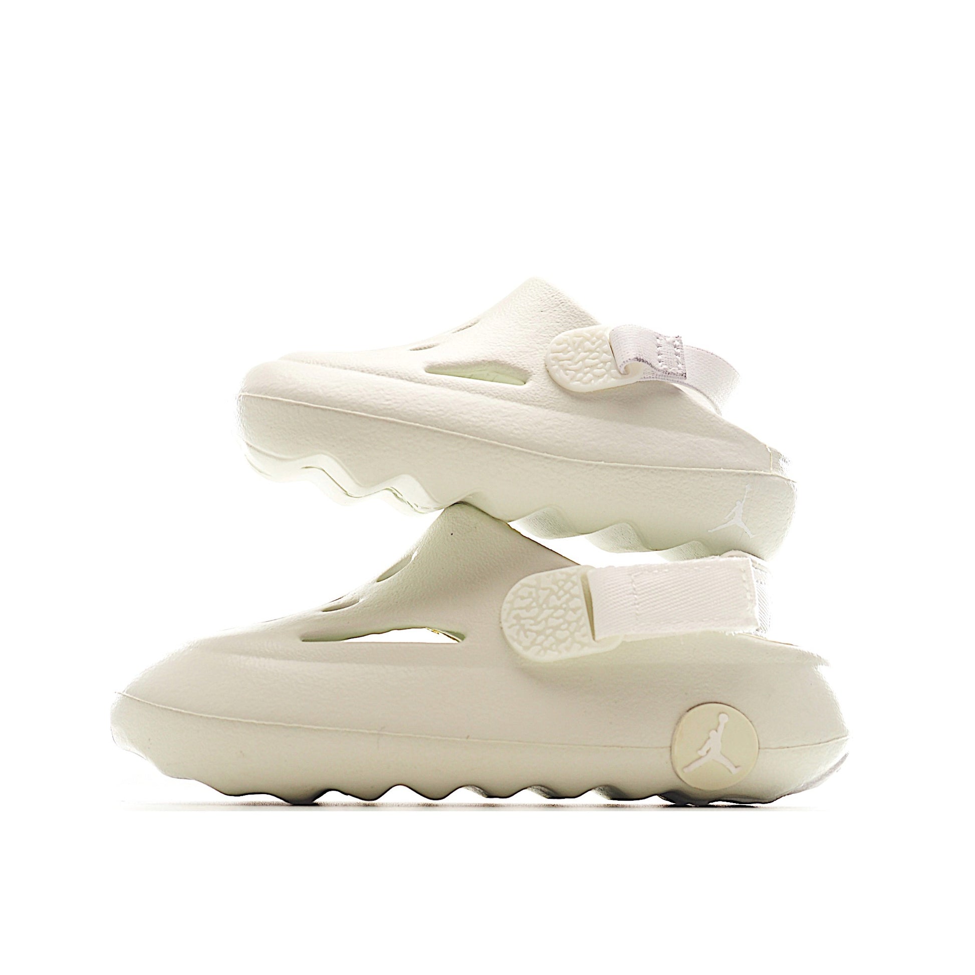 Jordan hole sandals" cream"