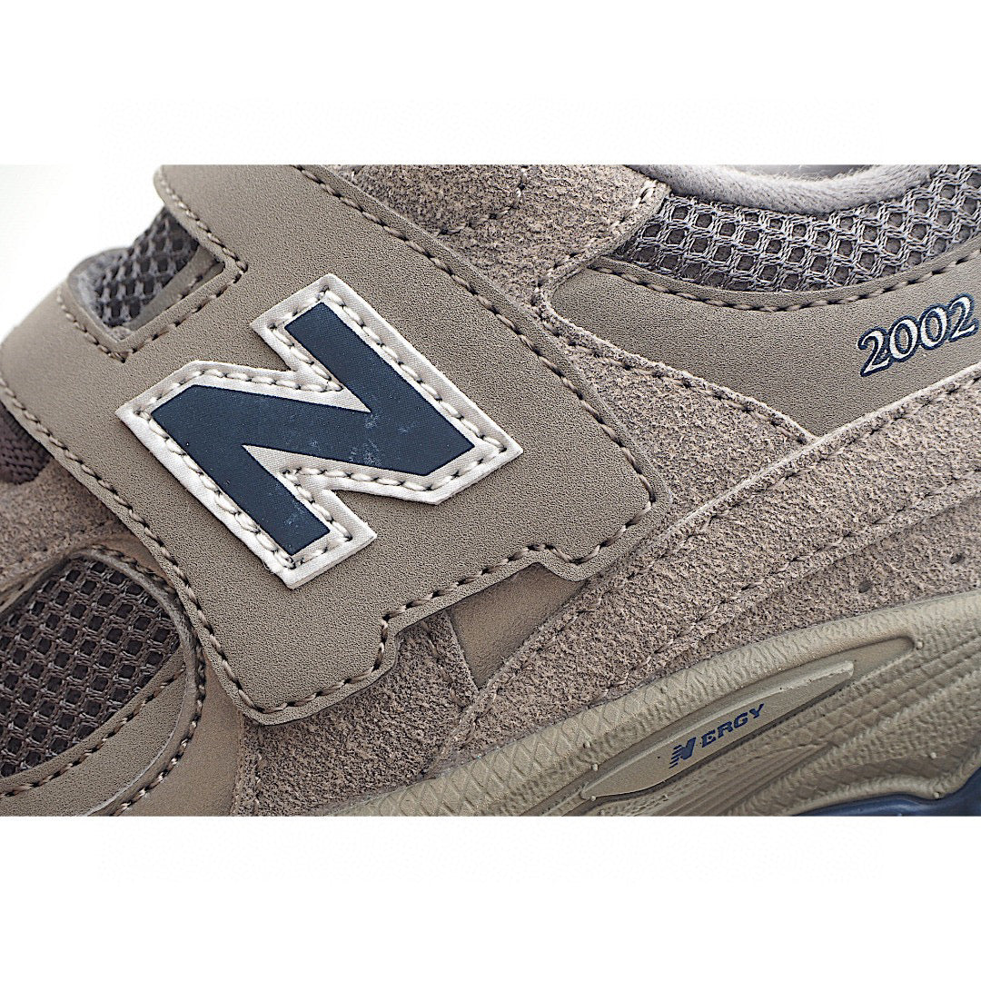 NB327 Rotating Buckle Waffle Gump Children's Shoes" gray"
