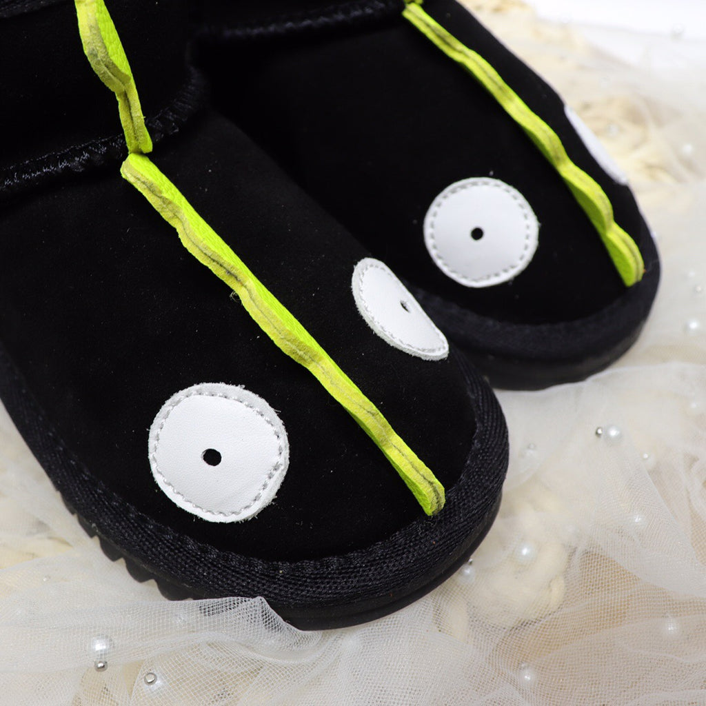 Ugg Velcro Dinosaur Children's Snow Boots" black"
