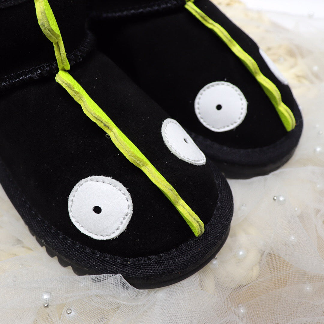 Ugg Velcro Dinosaur Children's Snow Boots" black"