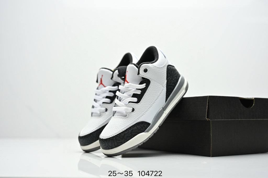 Joe 3" white, black"