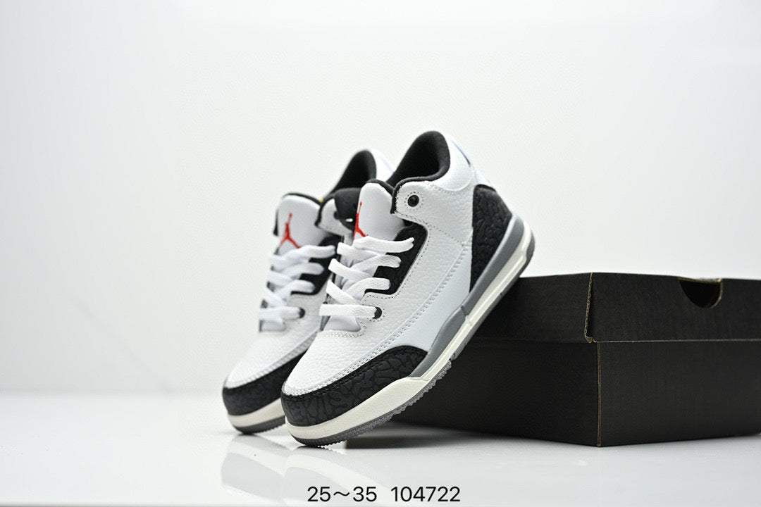 Joe 3" white, black"