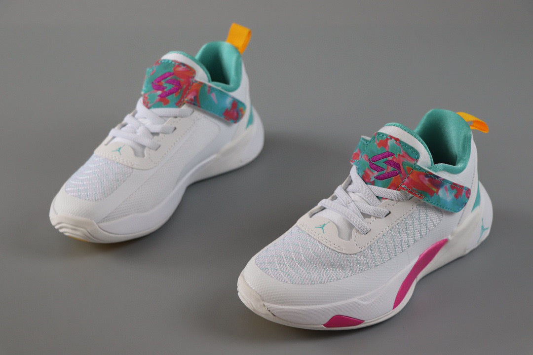 Jordan Doncic children's sports shoes" white, Turquoise"
