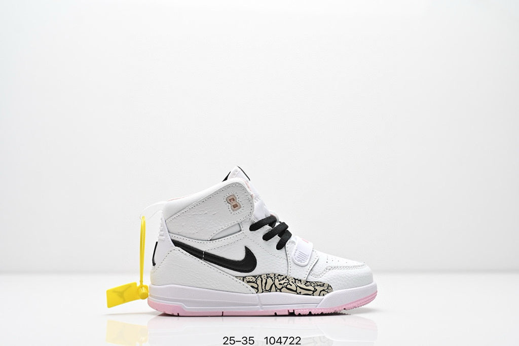 Jordan 312 children's shoes"  white with pink line"