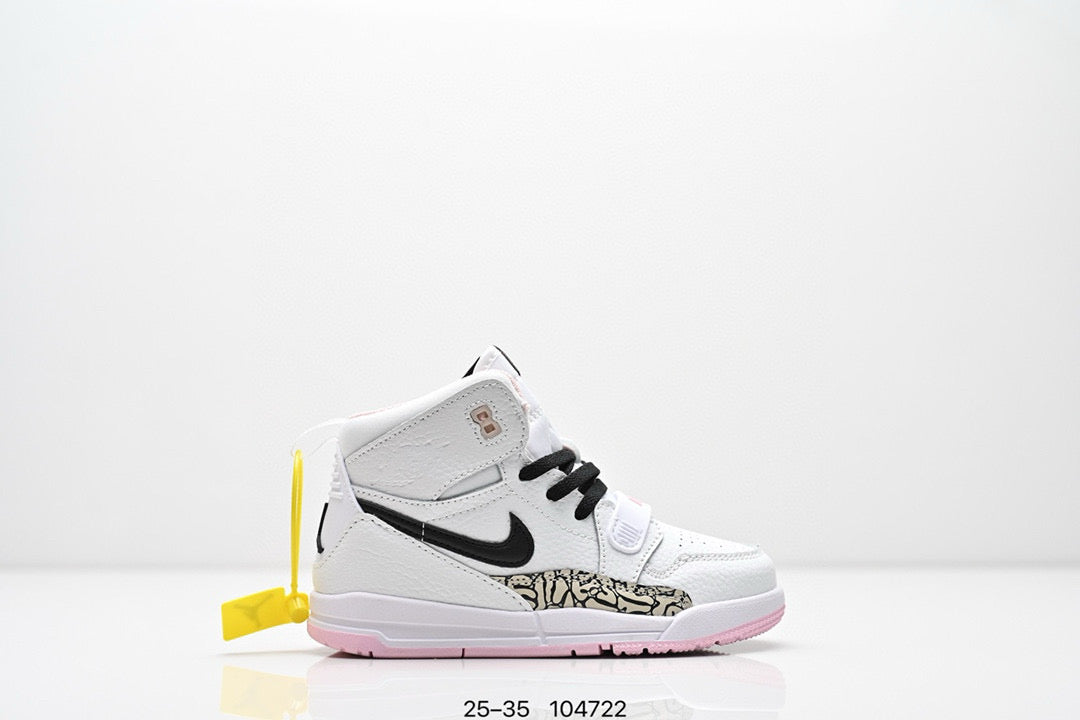 Jordan 312 children's shoes"  white with pink line"
