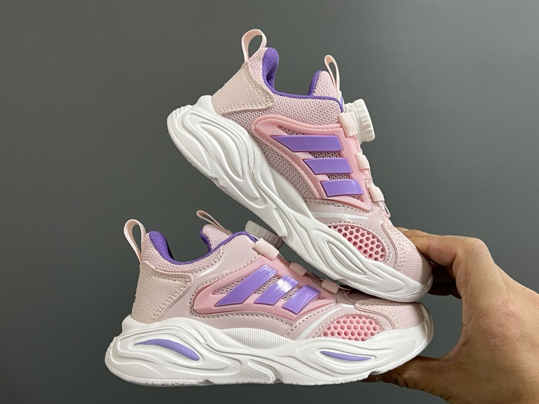 Trefoil rotating button children's shoes " pink, purple"