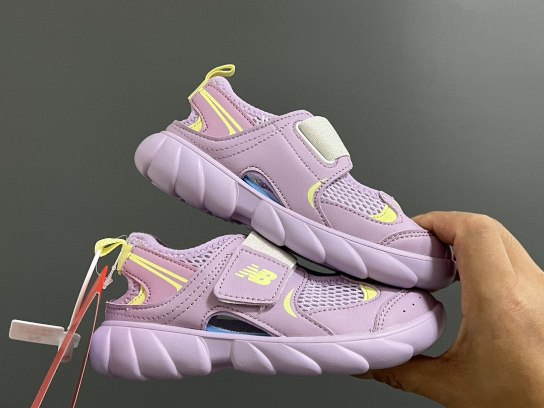 NB new 920 Mary Jane mesh stitching Velcro children's sandals" Purple"