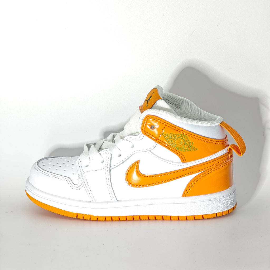Joe 1 lace up" white, orange"