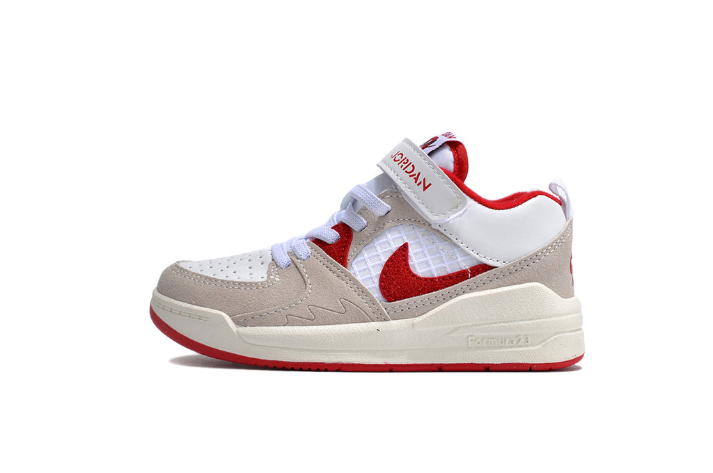 Nike Jordan 90 children's casual shoes" gray, white, red"