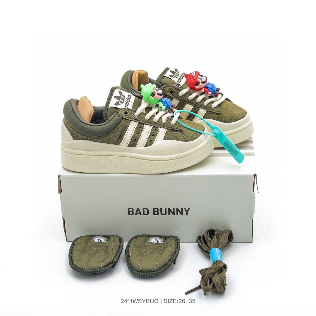 Bad Bunny x Adidas Originals Forum Low Bad Bunny" dark khaki"