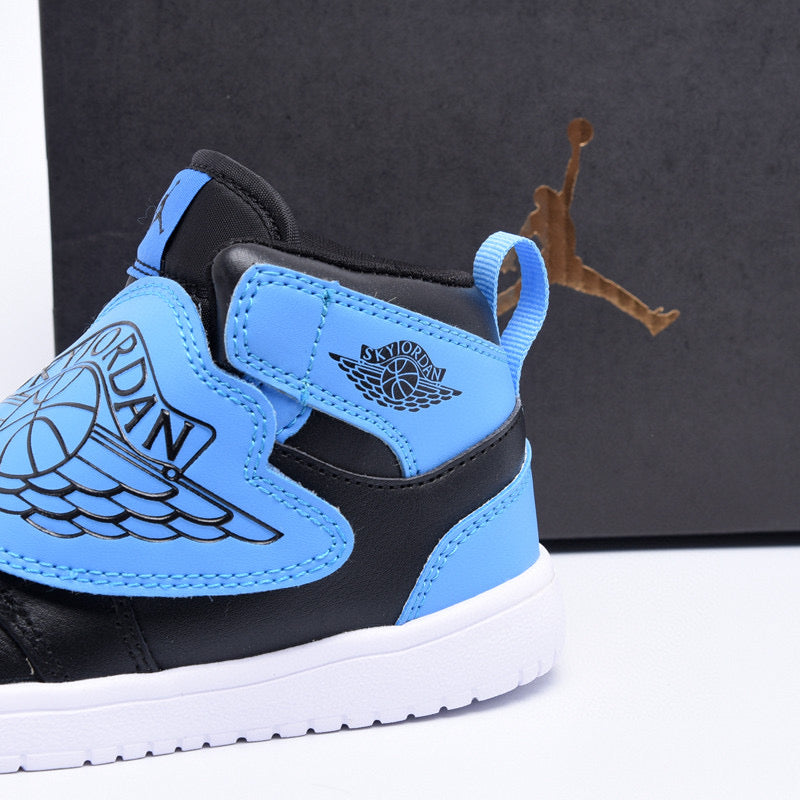 Jordan Wings Kids Shoes" black, blue"
