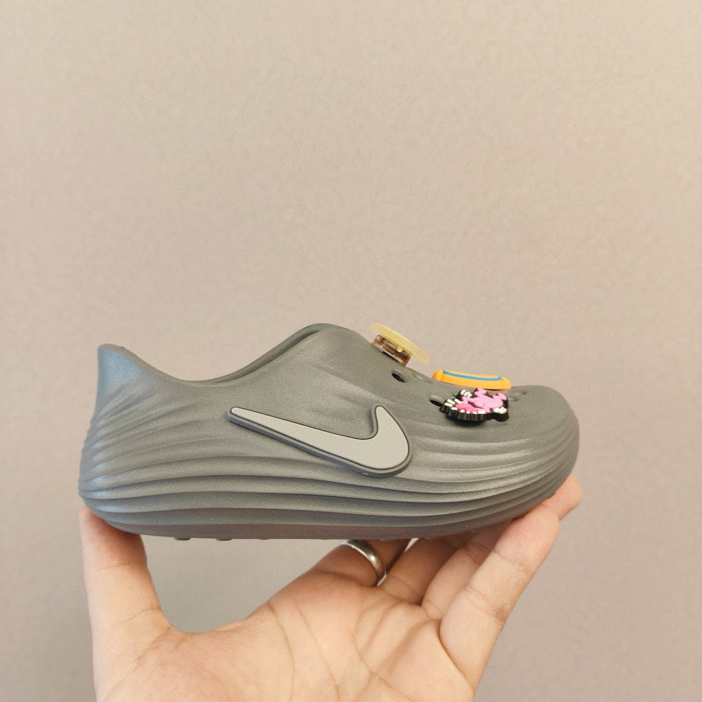 Nike hole beach sandals parent-child style" gray"
