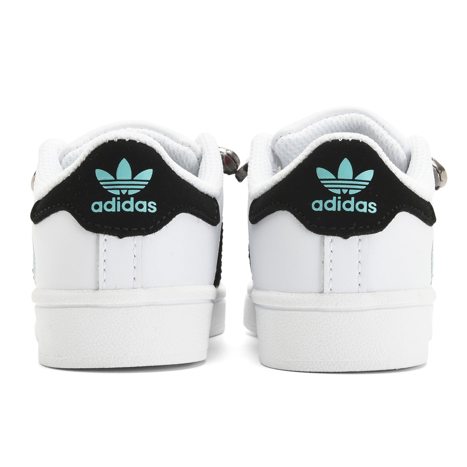 Adidas shell toe lace-up sneakers " white, black"
