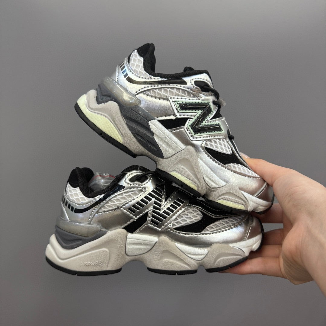 New Balance 9060 series retro versatile dad style elephant" black, silver"