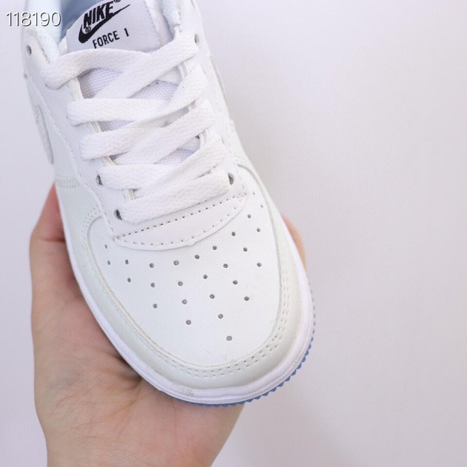 Air Force low-top lace-up sneakers" white"