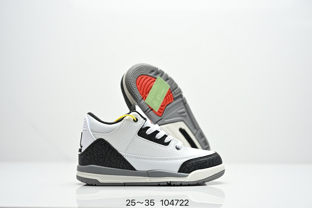 Joe 3" white, black"