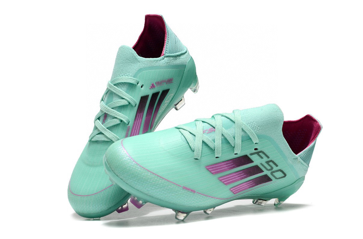 Adidas F50 knitted waterproof football shoes" Turquoise"