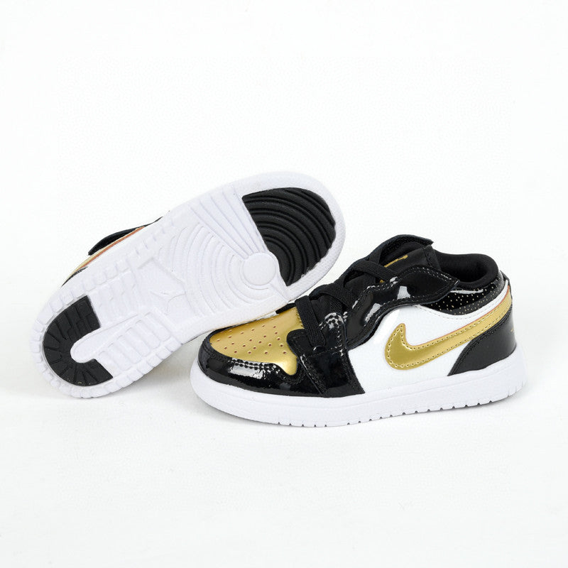 Jordan low top elastic band" black, gold"