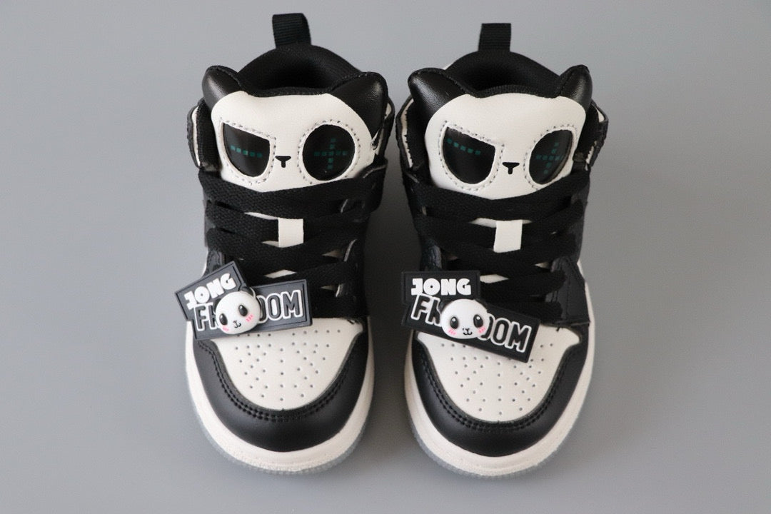 AJ Jordan Panda Light Shoes" white, black"