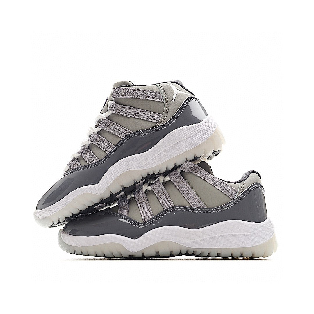 The classic AJ11 is back, mid-top" gray"