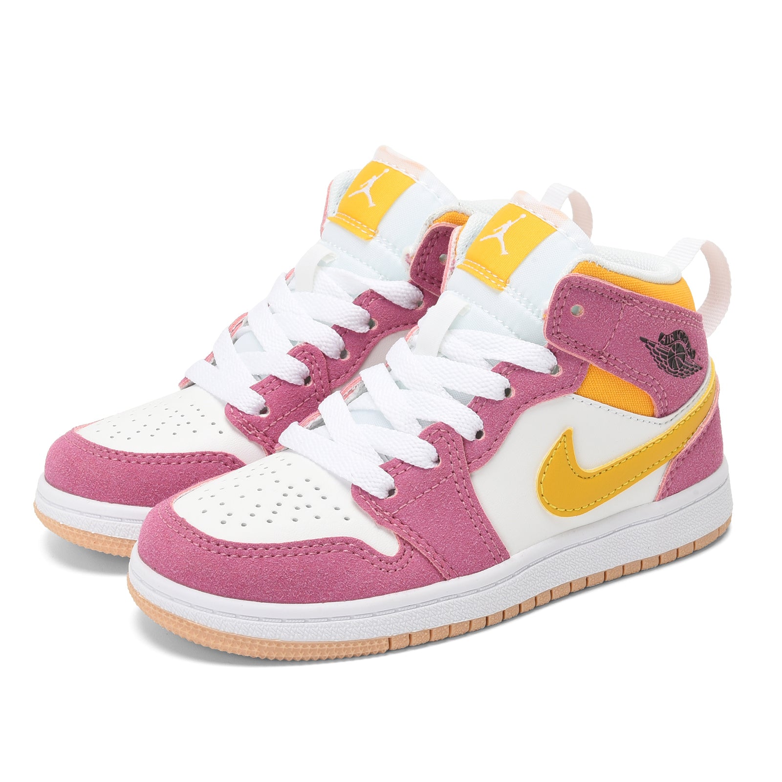 AJ-112" white, pink"