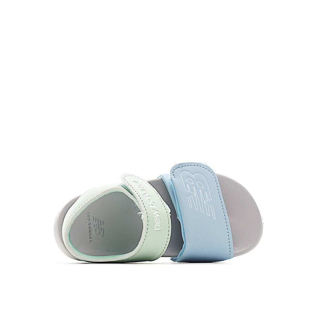 Velcro children's shoes" "light mint green and light blue"