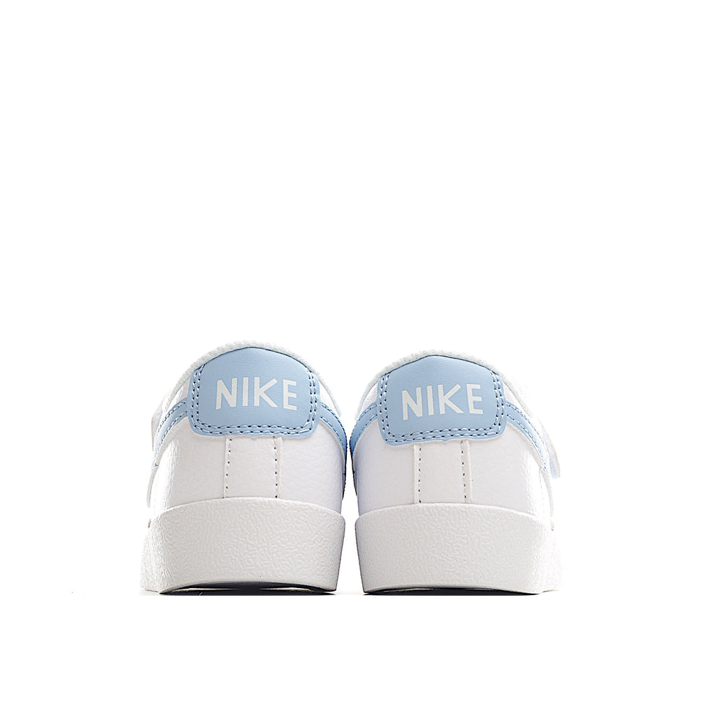 Trail Blazers Velcro Low-Top Kids Sneakers" white, sky blue"