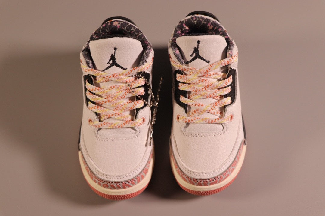 Jordan AJ3 children's shoes" white, cream, pink"