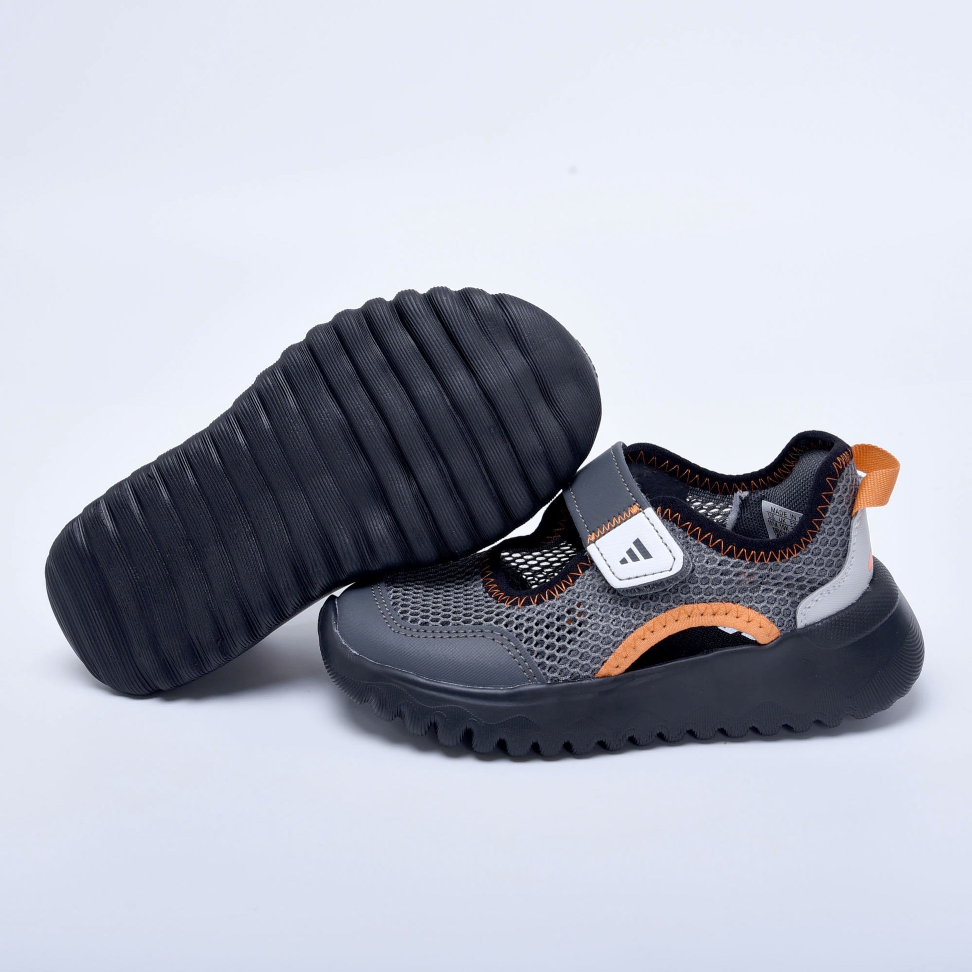 Adidas mesh single buckle sandals "black"