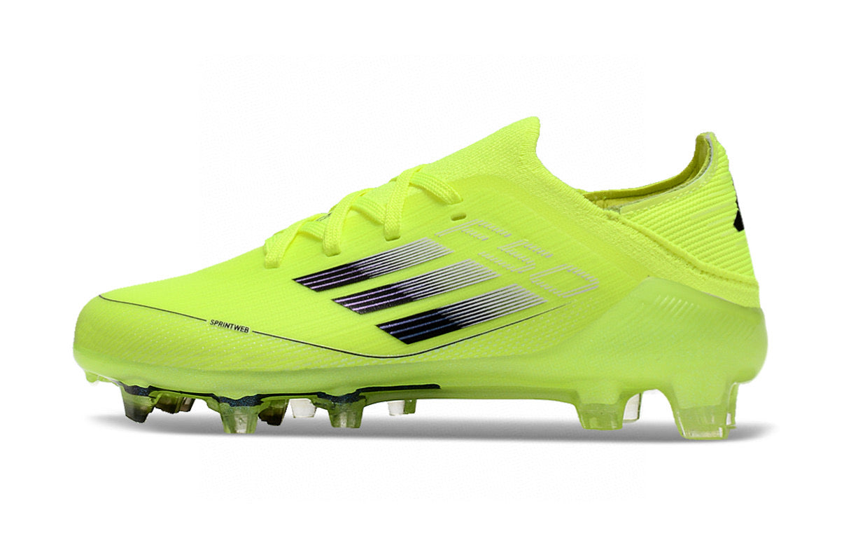 Adidas F50 knitted waterproof football shoes" green"
