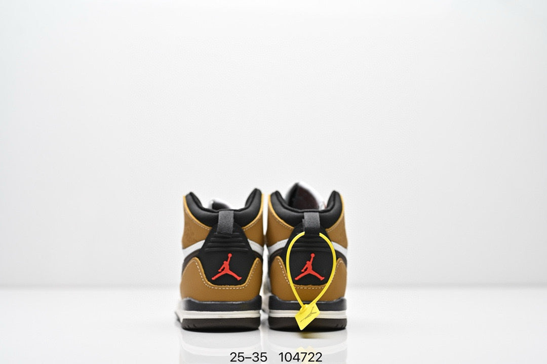 Jordan 312 children's shoes" white, & dark brown"