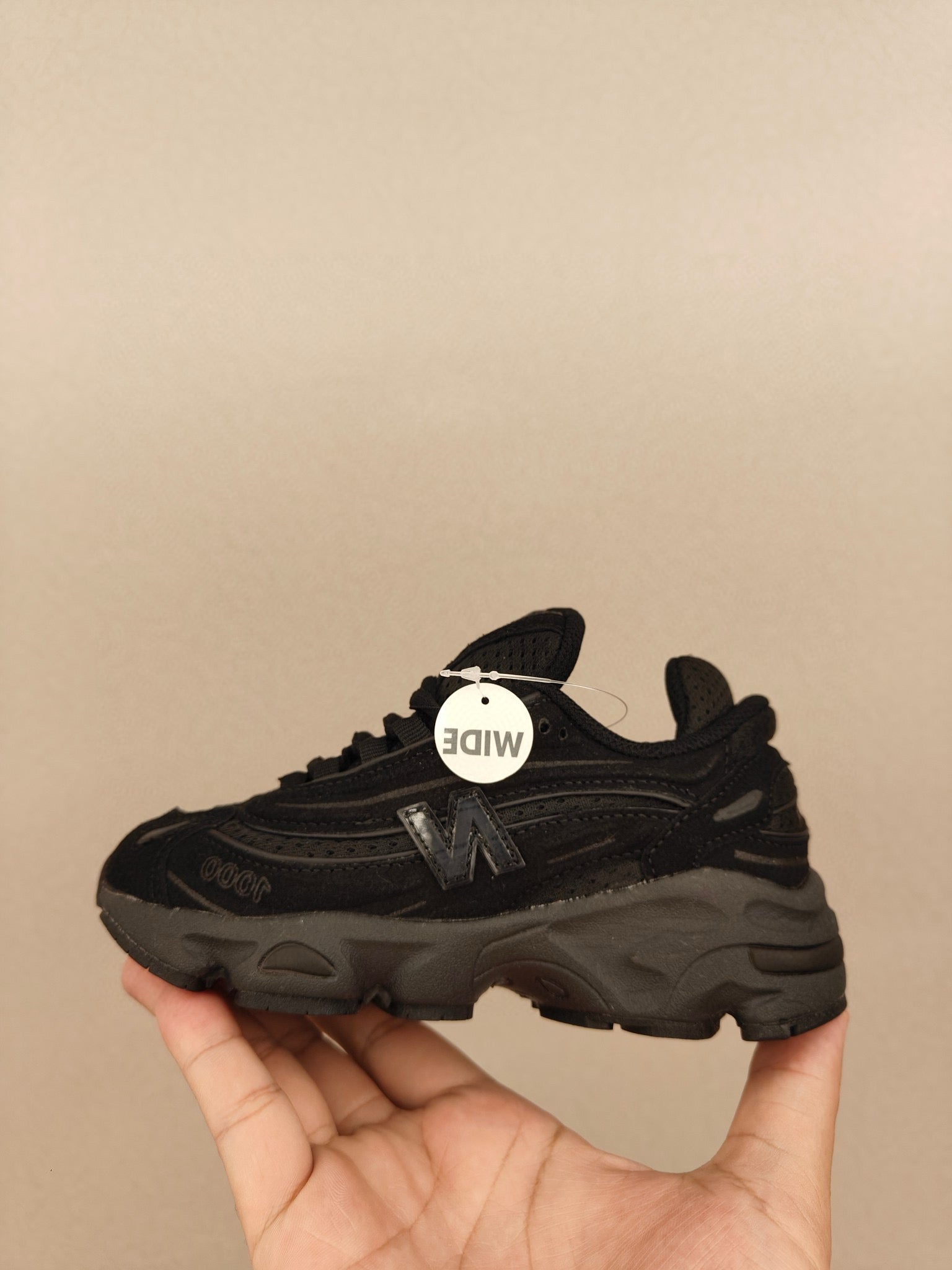 NB1000 lace-up children's shoes" black"