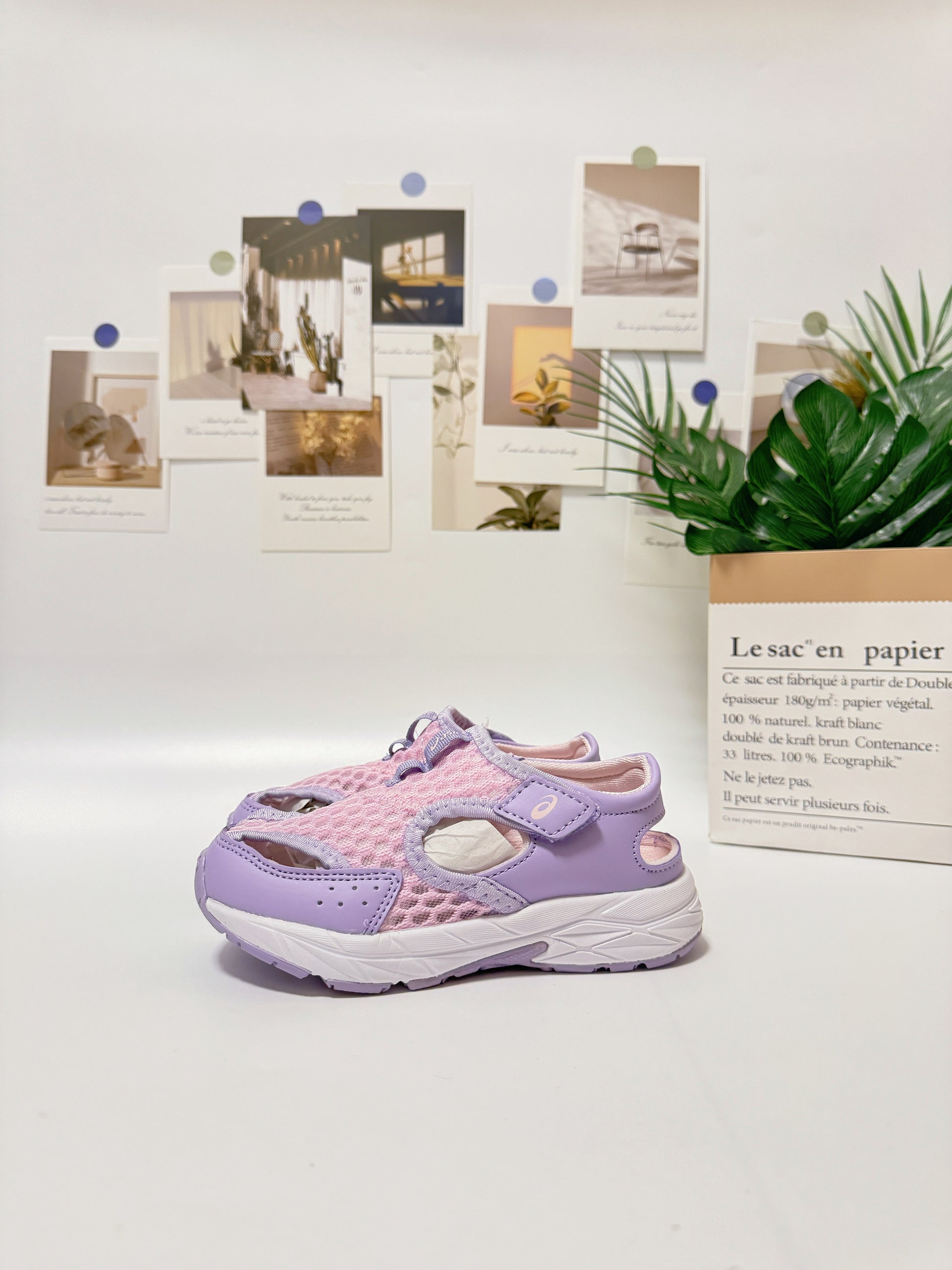 YSS new Velcro sandals" light purple"