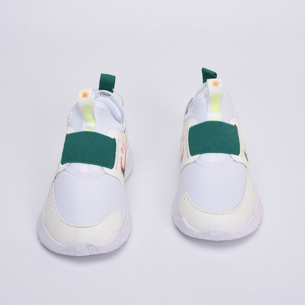 Nike slip-on running shoes" white, dark green"