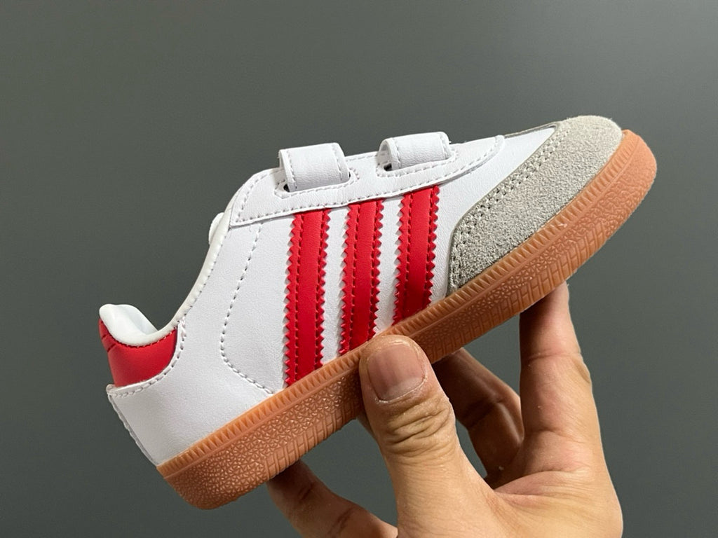 Adidas Samba Velcro Sneakers" white, red"