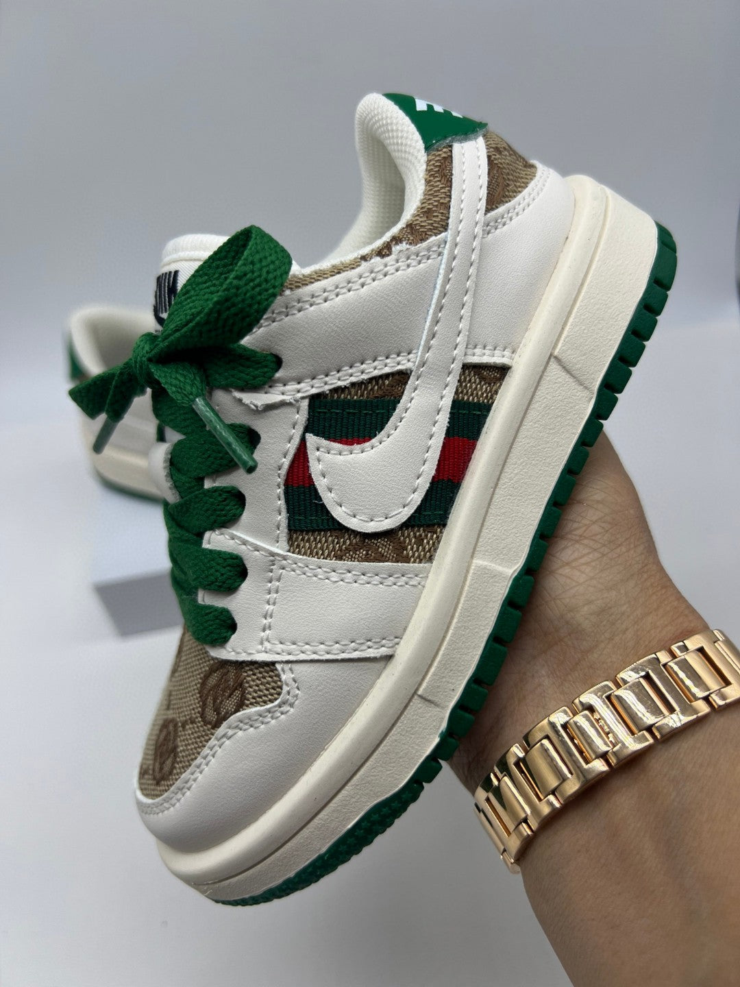 Adidas cute shell toe spring soft bottom sneakers " white, green"