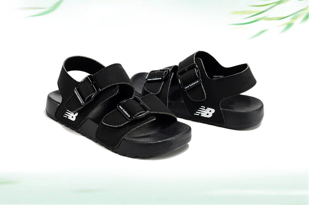 G version of Birkenstock Velcro sandals for children" black"