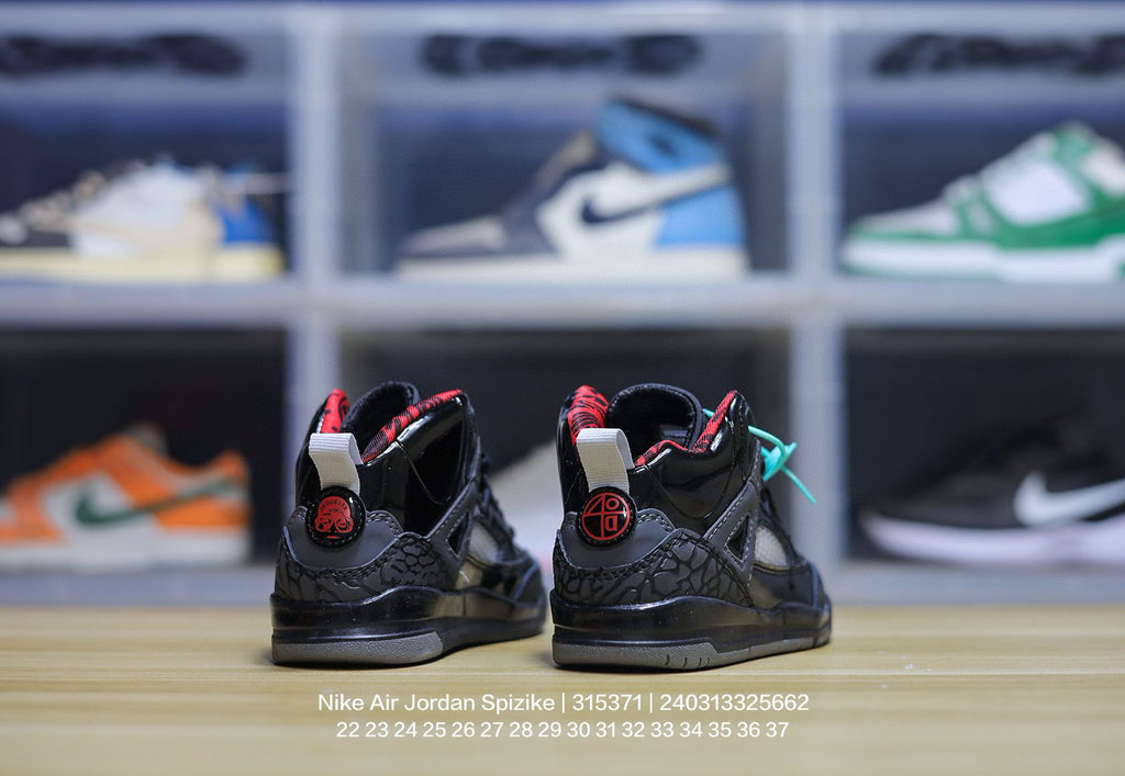 Jordan 3.5 3D Embossed Children's Shoes" Black"