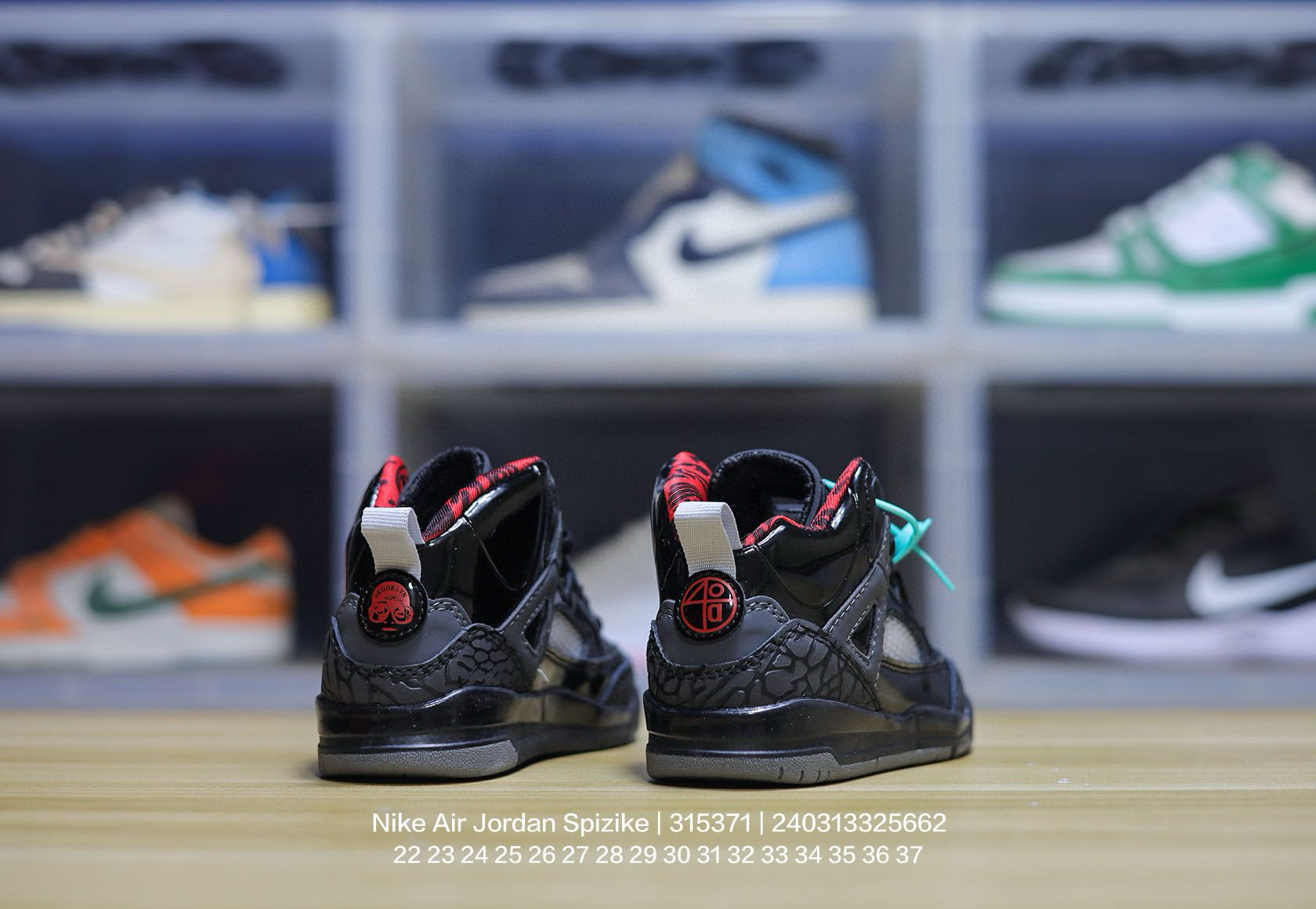 Jordan 3.5 3D Embossed Children's Shoes" Black"