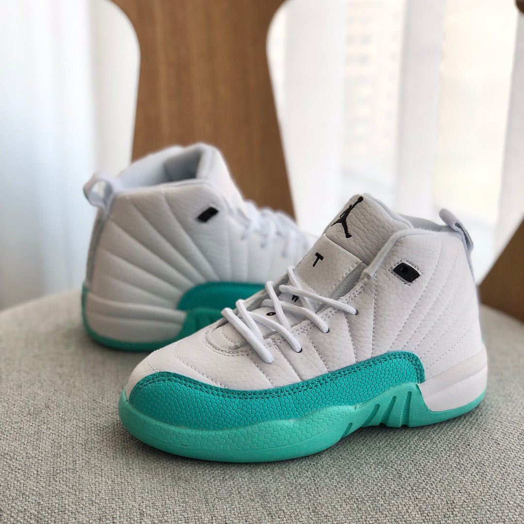 Joe 12 high quality children's shoe" white, mint green"
