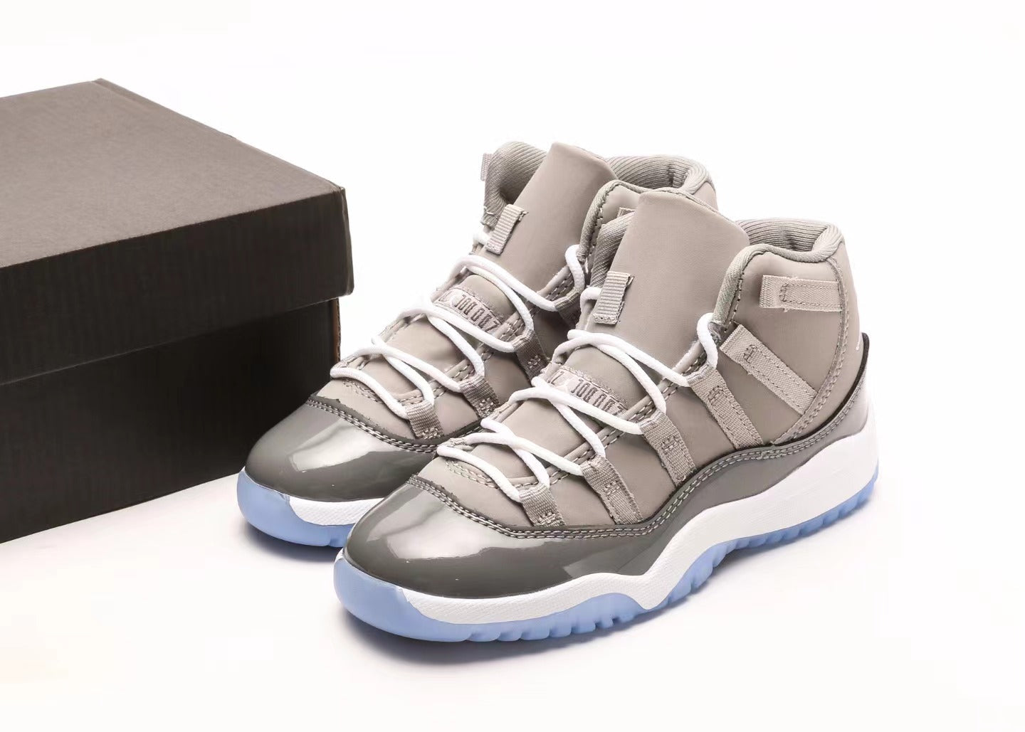Joe 11 high-top high-quality children's shoes" basketball" cool gray"