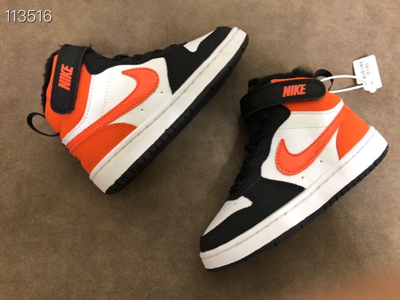 NIKE COURT Borough Mid2 JUN Air Force Workwear" white, black, orange"