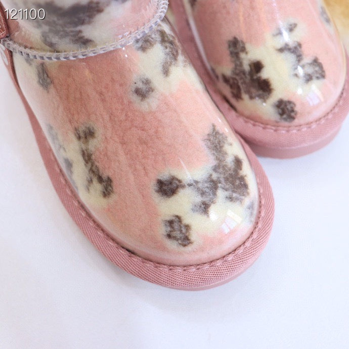 UGG children's jelly boots "pink base with a lighter"
