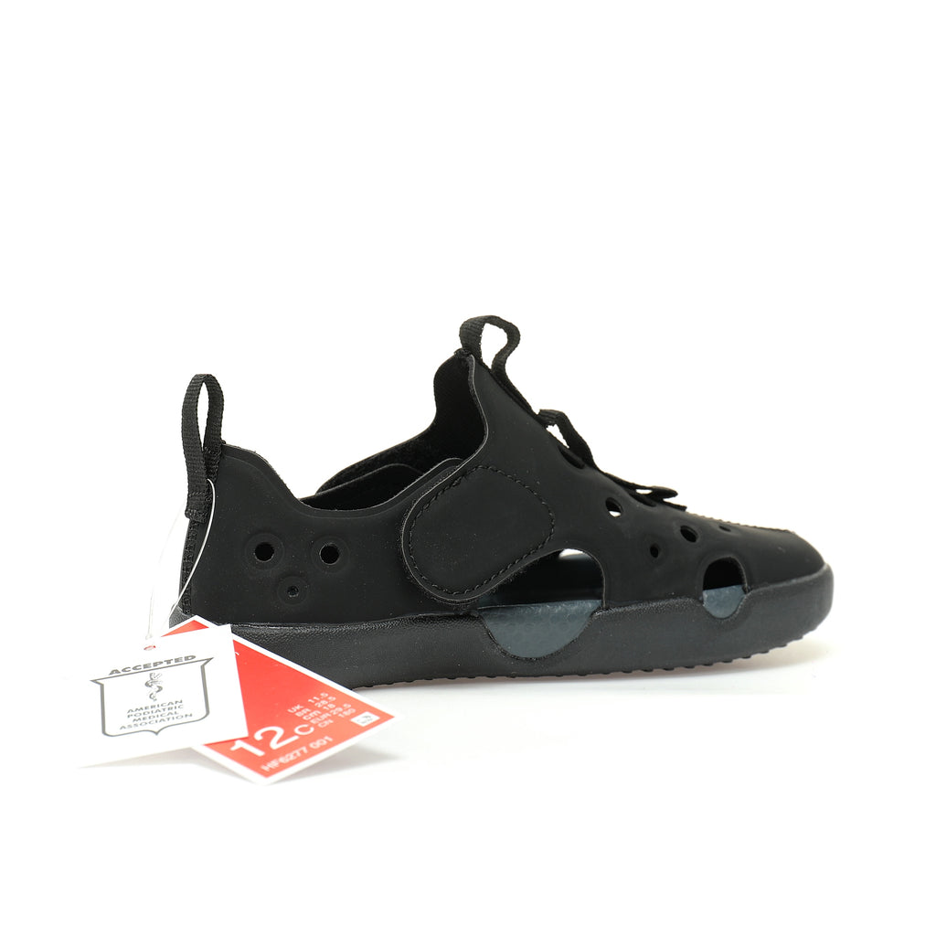 NK new SUNRAY PROTECT 4th generation children's beach hollow sandals" Black"