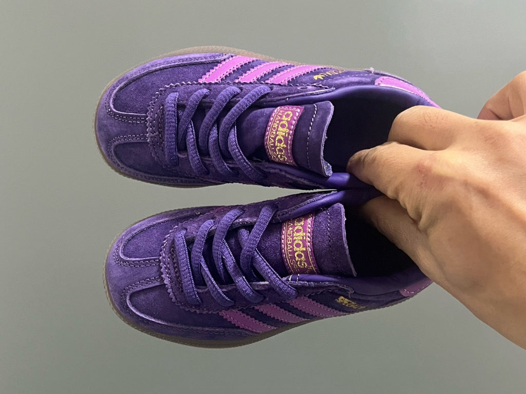 Adidas training 3 generation pig leather children's shoes" purple"