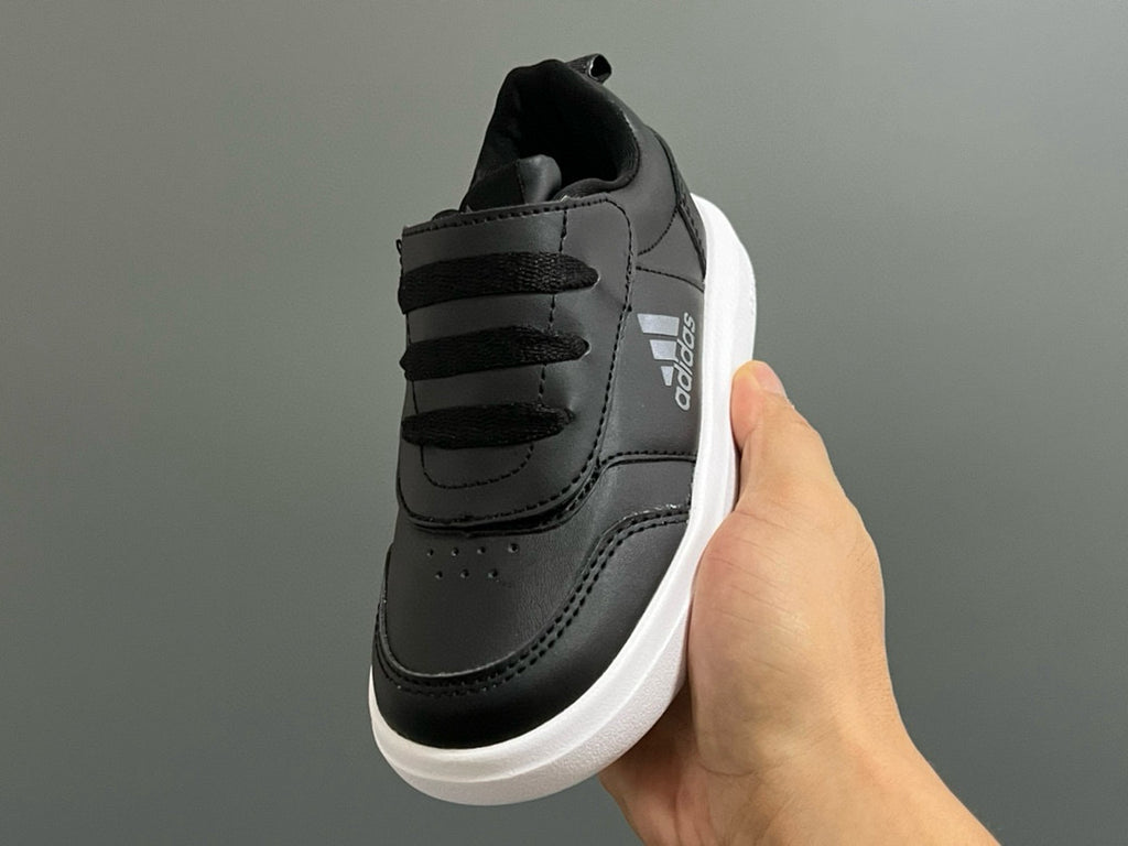 Adidas Little Dragon joint Velcro children's shoes" black"
