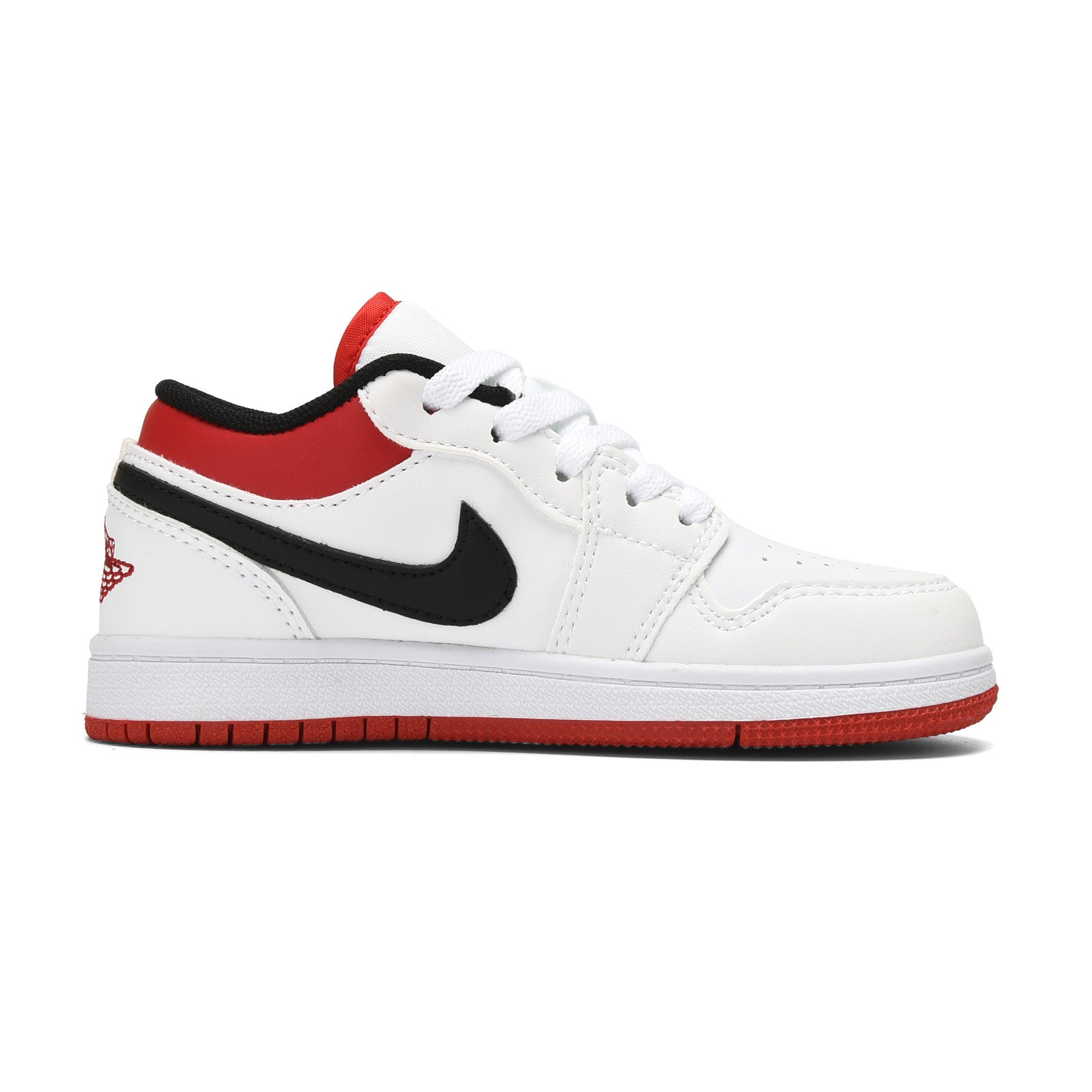 Qiaoyi low-top shoelaces" white, red"