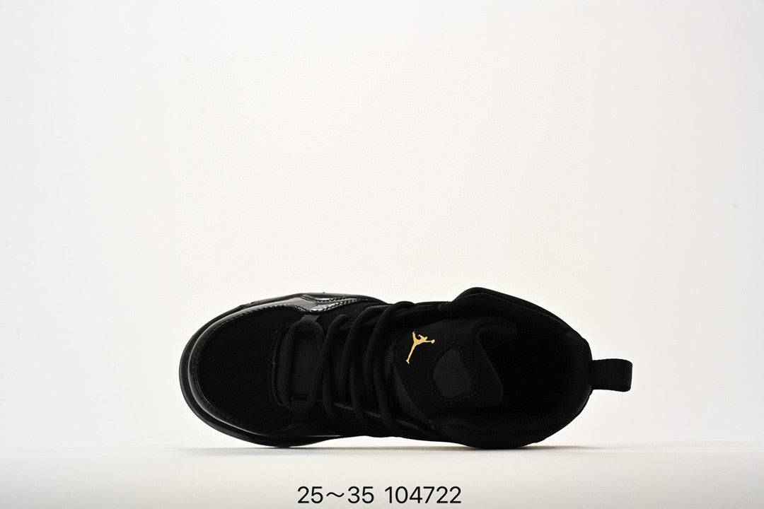 Jordan Fltclb91 series basketball shoes" black, gold"