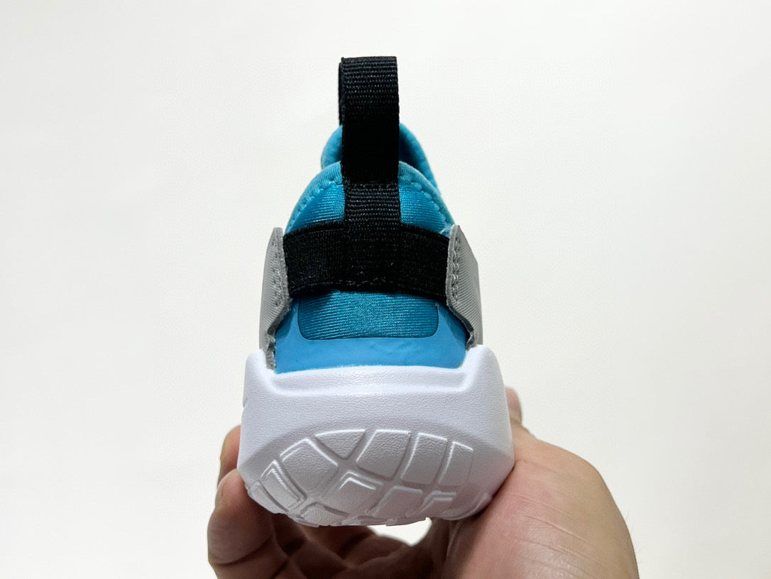 Nike's new barefoot slip" gray, blue"