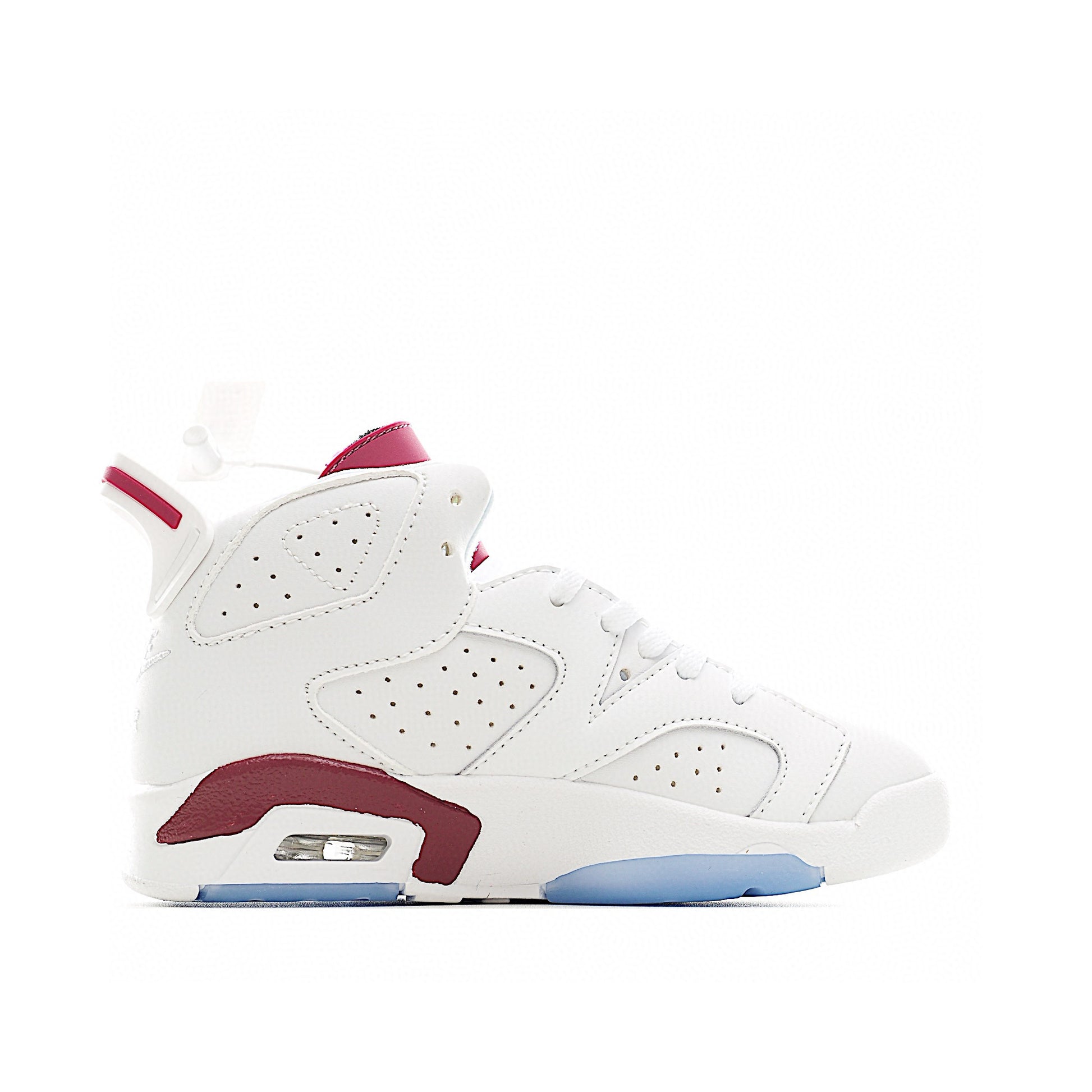 Joe 6 Air Cushion Basketball Shoes for Kids" white, burgundy"